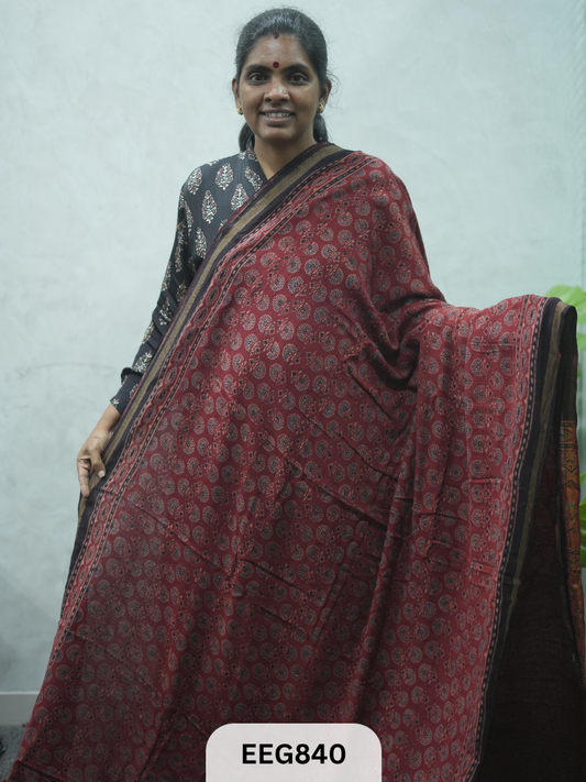 KOTA DORIA AJRAKH SAREE