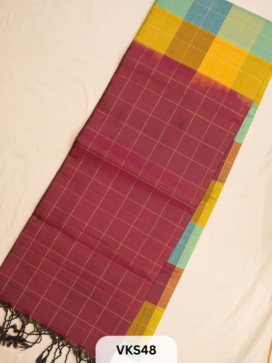 KANCHIPURAM KATTAM SAREE