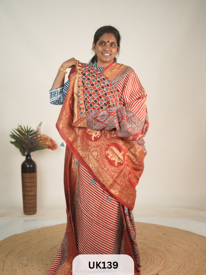DOLA AJRAKH SAREE