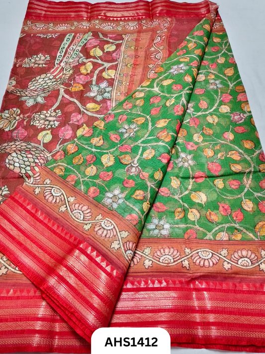 Pure Kota Cotton Digital Print Saree