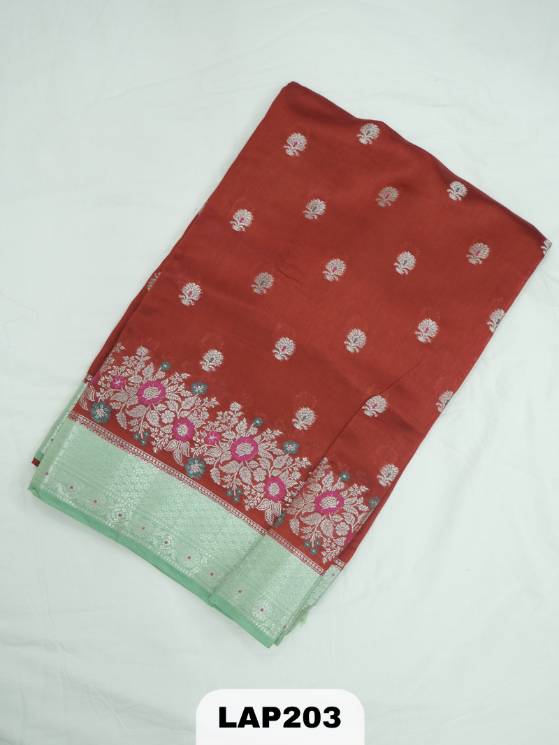 Banaras kora dupion silk saree