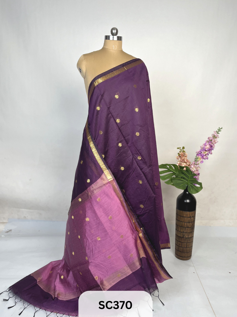 CHANDERI INSPIRED MAHESWARI SAREE