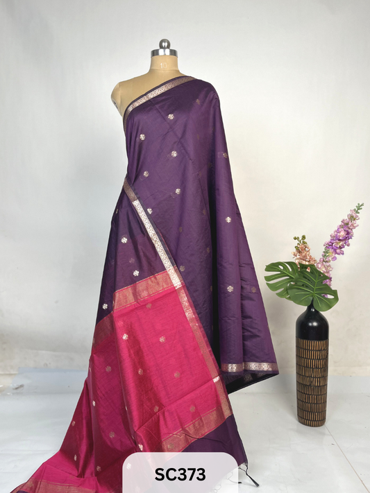 CHANDERI INSPIRED MAHESWARI SAREE