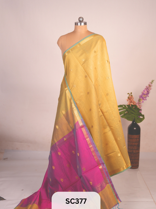 CHANDERI INSPIRED MAHESWARI SAREE