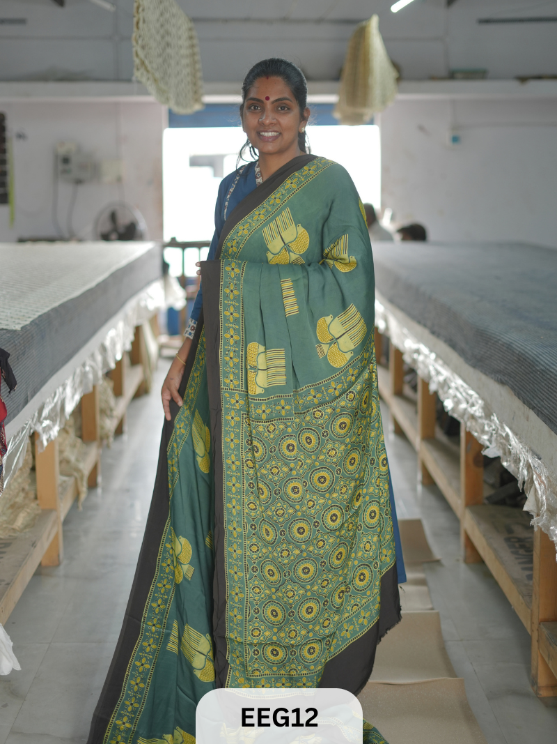 AJRAKH MODAL SAREE