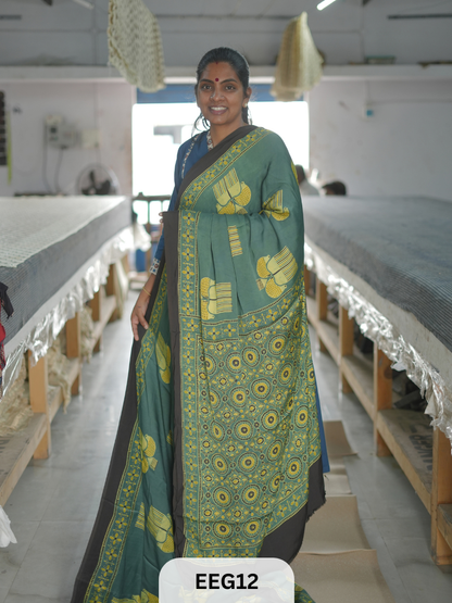 AJRAKH MODAL SAREE