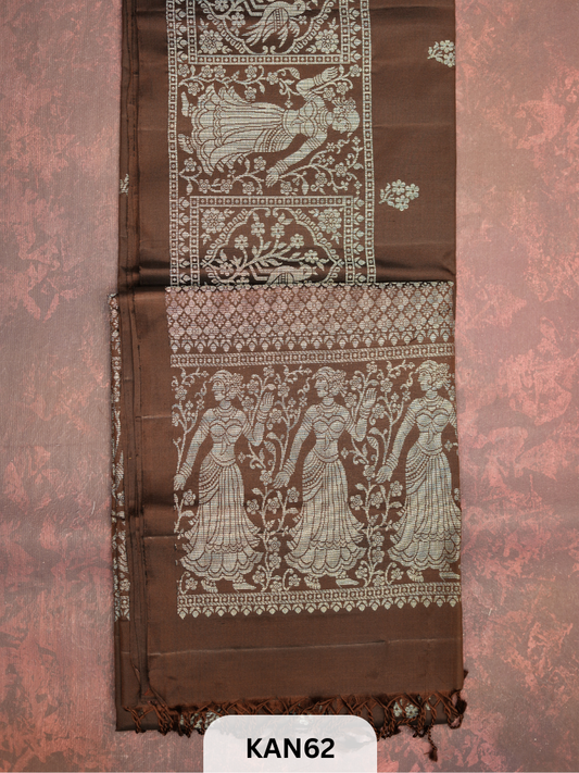 KANCHIPURAM HANDLOOM PURE SOFT SILK