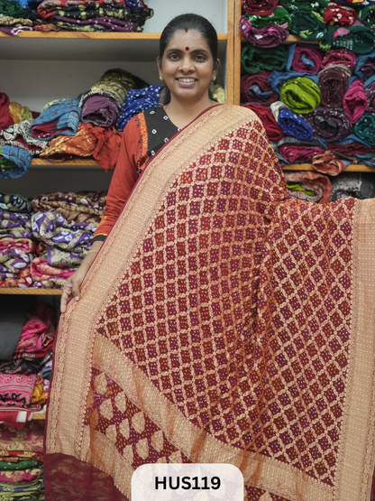 PURE KHADDI GEORGETTE DUPPATTA