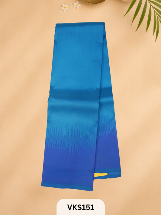 PURE KANCHIPURAM SOFT SILK TOPMATERIAL 2.4MTRS + 30CM