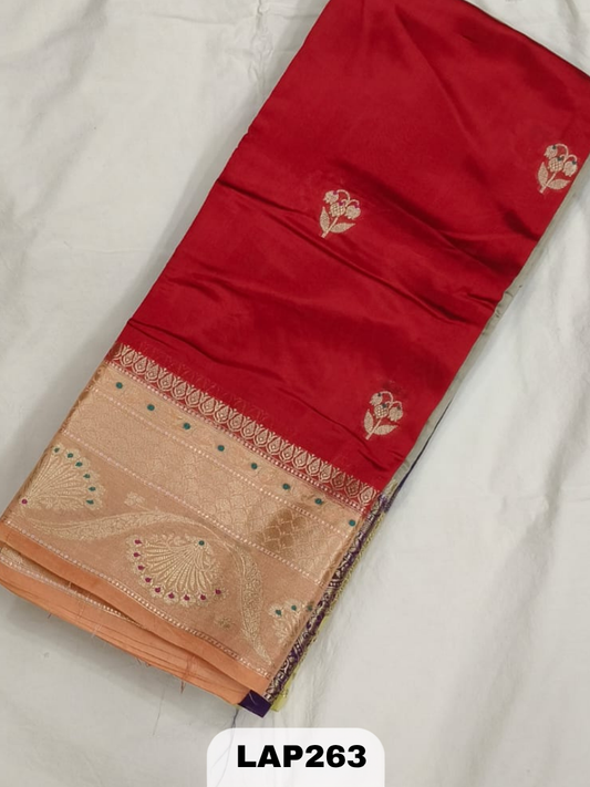 Banaras kora dupion silk saree