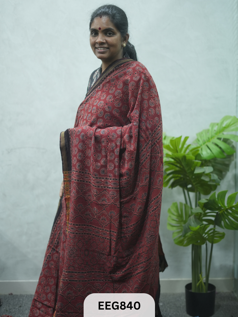KOTA DORIA AJRAKH SAREE