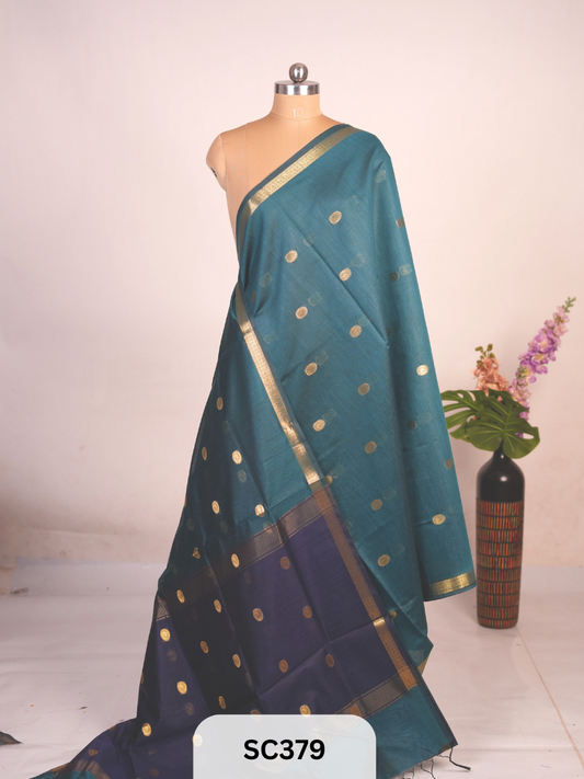 CHANDERI INSPIRED MAHESWARI SAREE