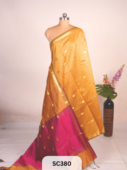 CHANDERI INSPIRED MAHESWARI SAREE