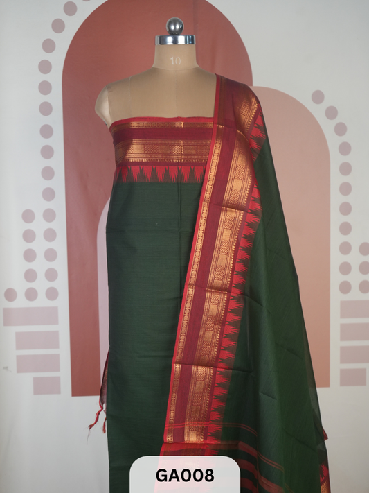 CHETTINAD COTTON SALWAR | 2.5 MTR TOP | 2.5 MTR DUPATTA