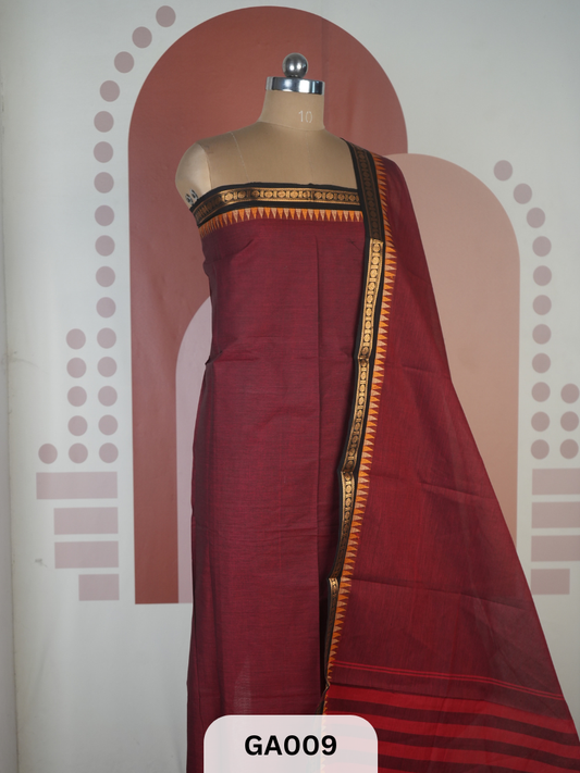 CHETTINAD COTTON SALWAR | 2.5 MTR TOP | 2.5 MTR DUPATTA