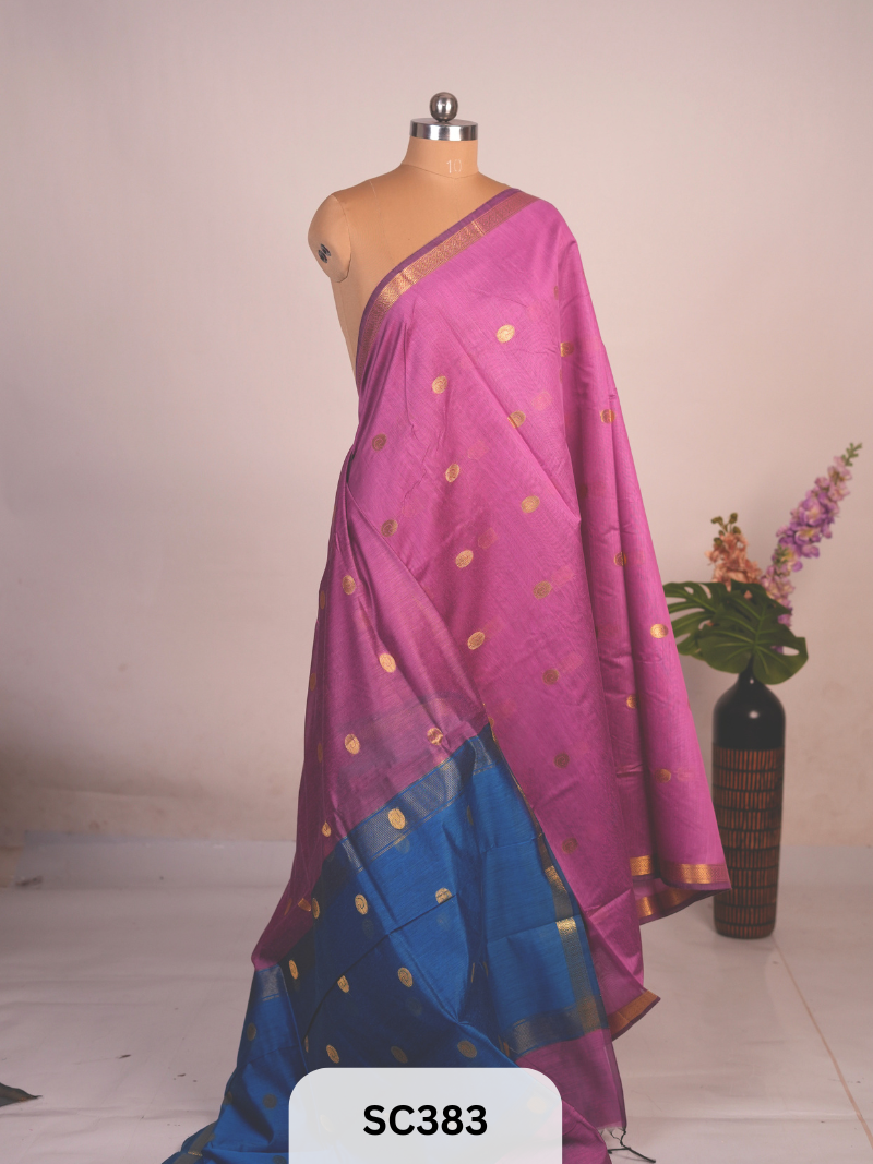CHANDERI INSPIRED MAHESWARI SAREE