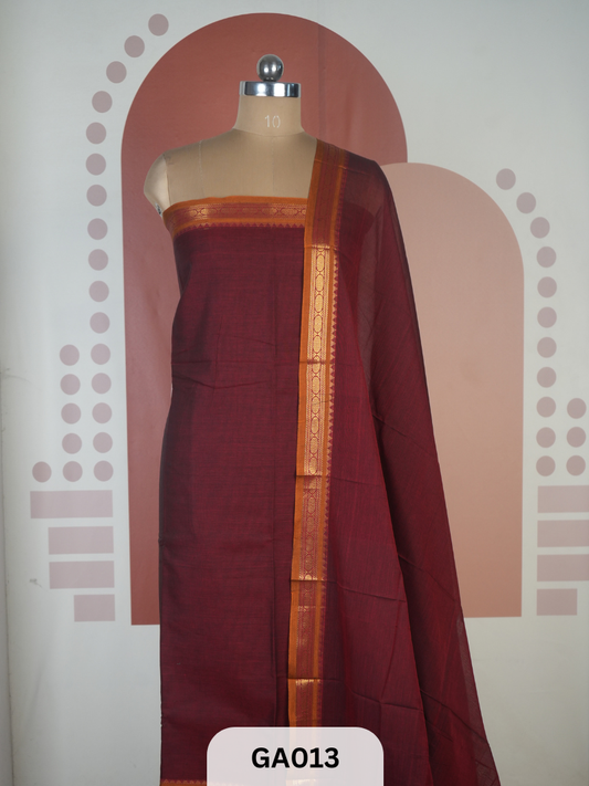 CHETTINAD COTTON SALWAR | 2.5 MTR TOP | 2.5 MTR DUPATTA