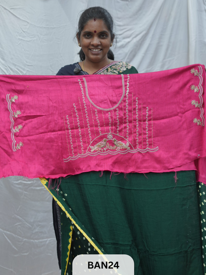 BANDHANI DESIGNER WORK WITH BANDHANI PALLU