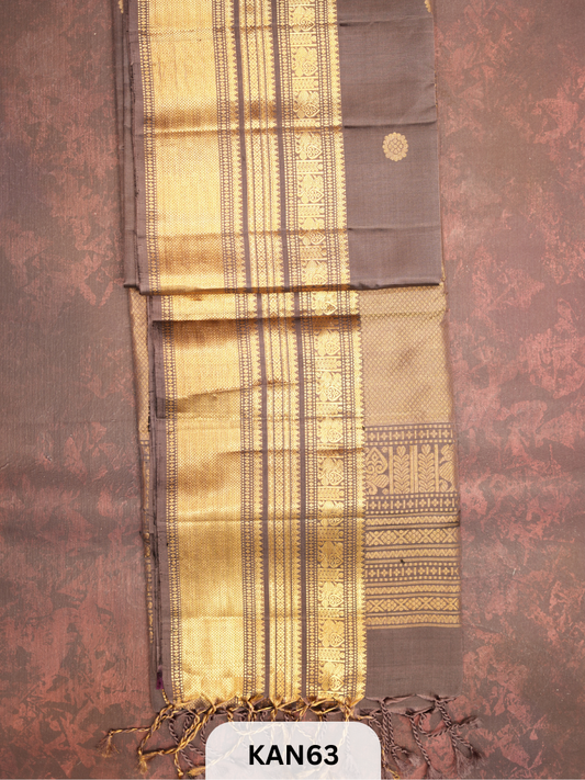 KANCHIPURAM HANDLOOM PURE SOFT SILK