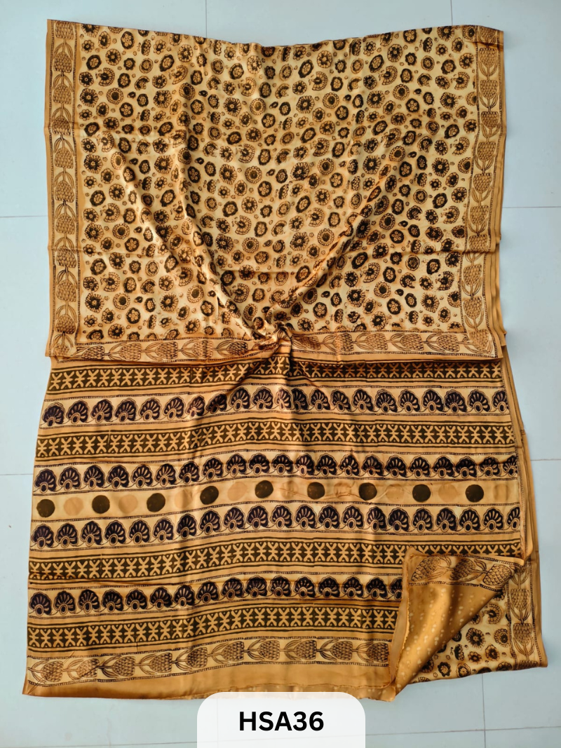 VANASPATI - VEGETABLE HANDBLOCK MODAL SAREE