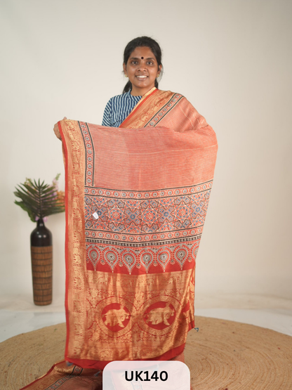 DOLA AJRAKH SAREE