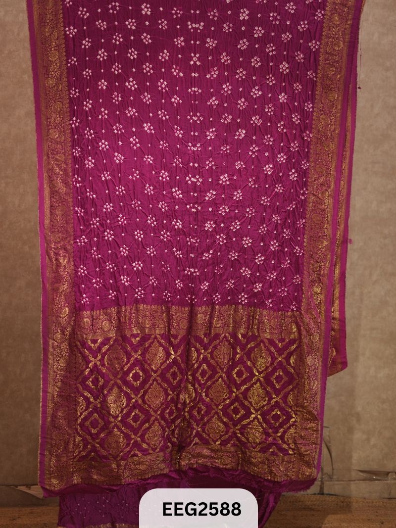 MODAL FUSIOIN SAREE WITH DOLA BORDER - EXCLUSIVE