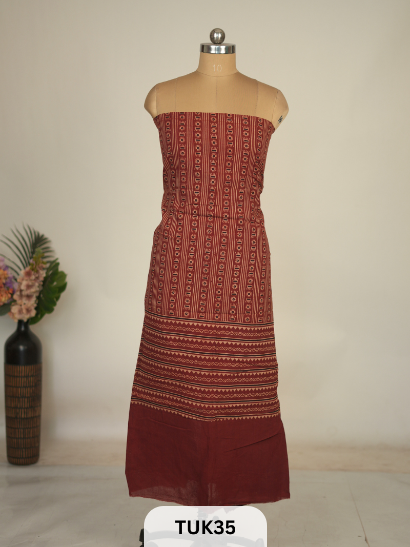 MODAL WITH AJRAKH TOP MATERIAL-2.5MTS AND 44 PANA