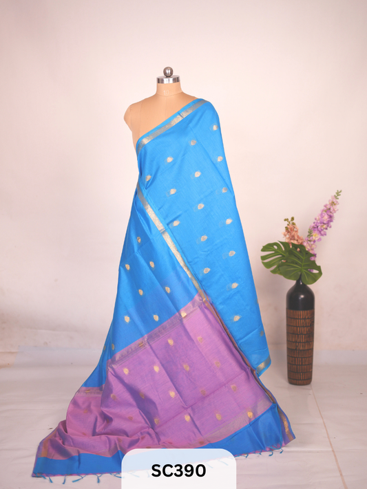 CHANDERI INSPIRED MAHESWARI SAREE