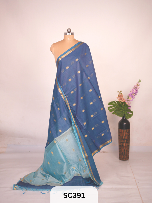 CHANDERI INSPIRED MAHESWARI SAREE