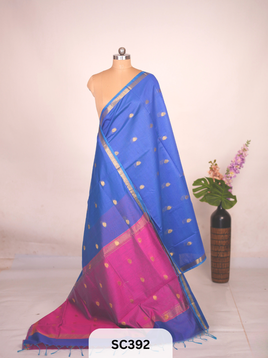 CHANDERI INSPIRED MAHESWARI SAREE
