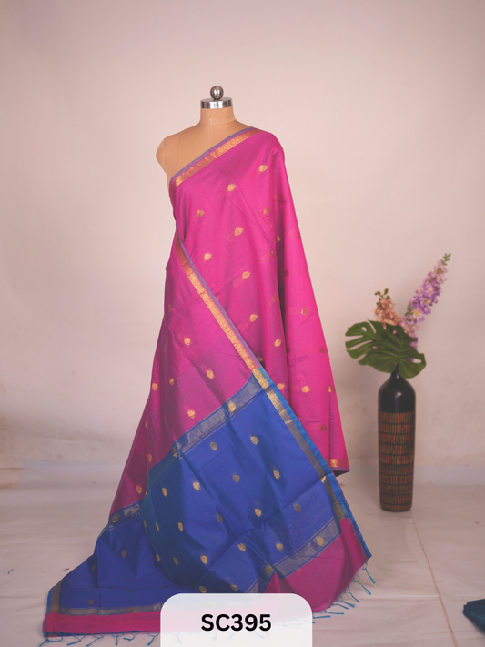 CHANDERI INSPIRED MAHESWARI SAREE