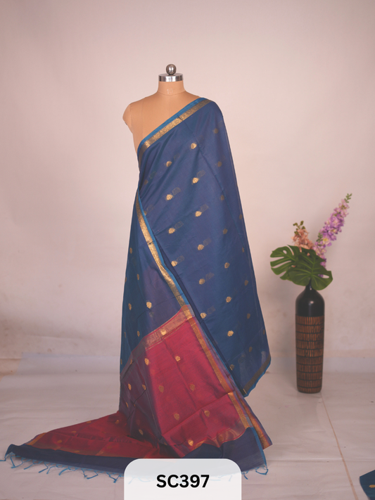 CHANDERI INSPIRED MAHESWARI SAREE