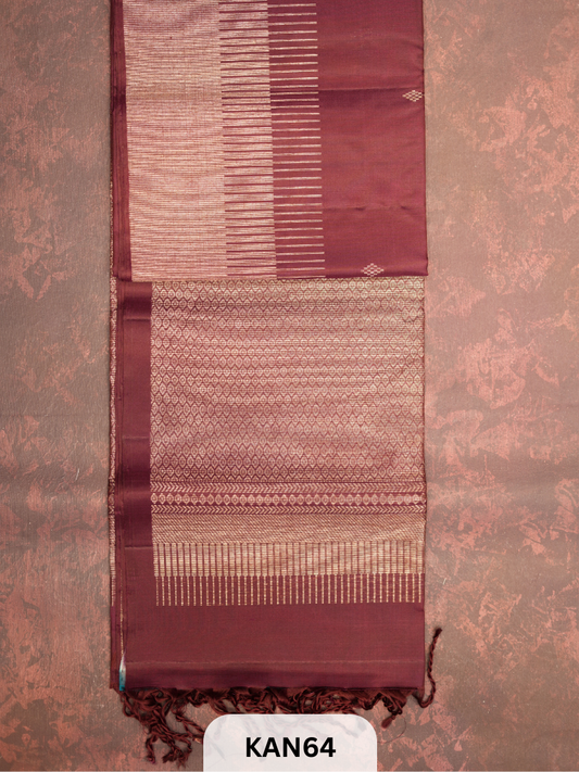 KANCHIPURAM HANDLOOM PURE SOFT SILK
