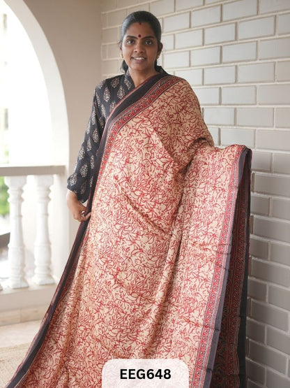 AJRAKH MODAL SAREE - JACKPOT