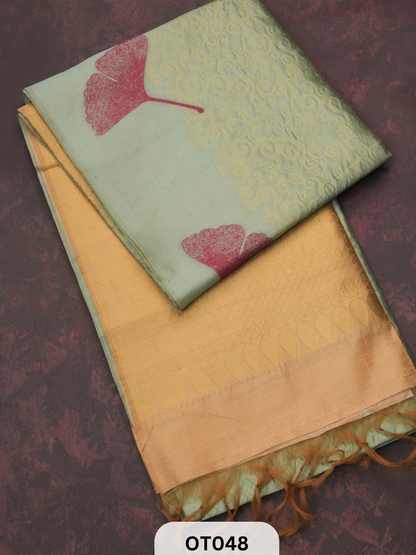 VEGAN FIBER BASED FABRIC SAREE