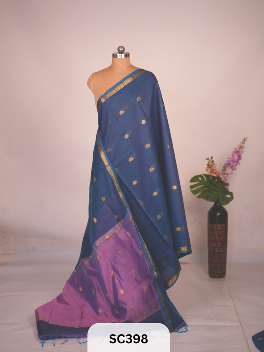 CHANDERI INSPIRED MAHESWARI SAREE