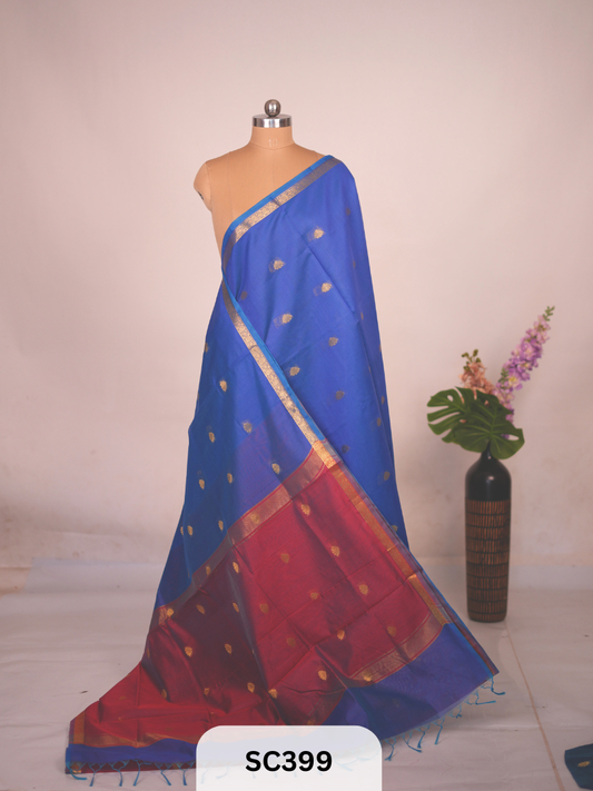 CHANDERI INSPIRED MAHESWARI SAREE
