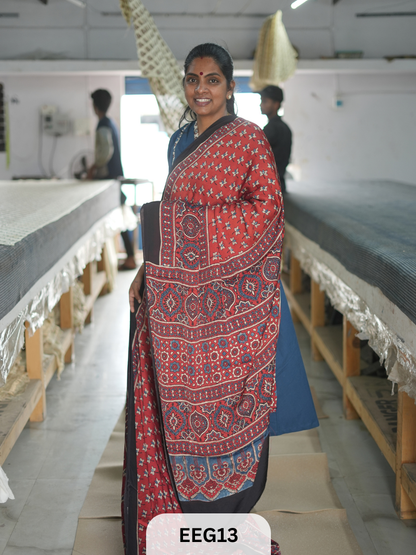 AJRAKH MODAL SAREE