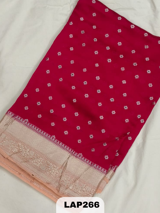 Banaras kora dupion silk saree