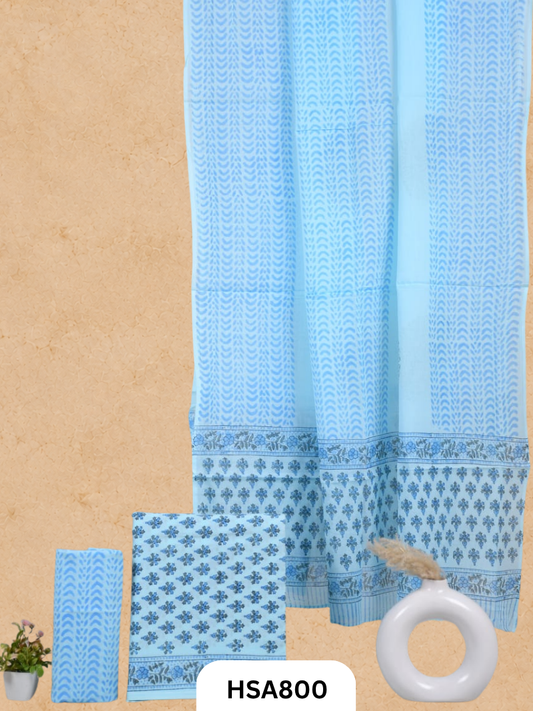 Exclusive Sanganer Handblock Print Salwar Suit 3pcs