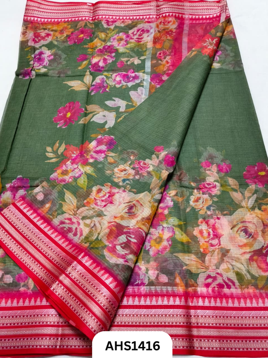 Pure Kota Cotton Digital Print Saree