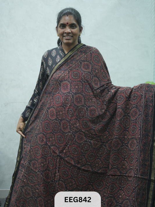 KOTA DORIA AJRAKH SAREE