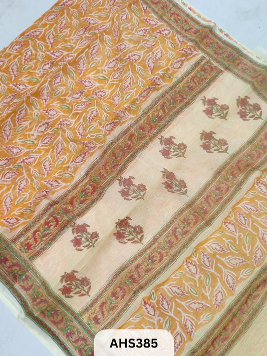 PURE KOTA DORIA COTTON SAREE WITH BLOUSE