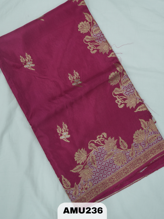 BANARAS RUSSIAN SILK SAREE WITH PRINTED
