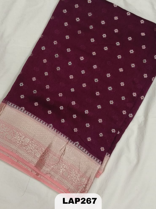 Banaras kora dupion silk saree