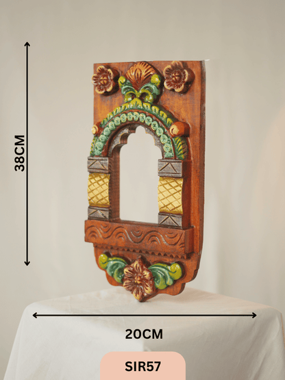 WOODEN MADDAM VILLAKU HOME DECOR - Height 15" INCH, WIDTH 8"INCH