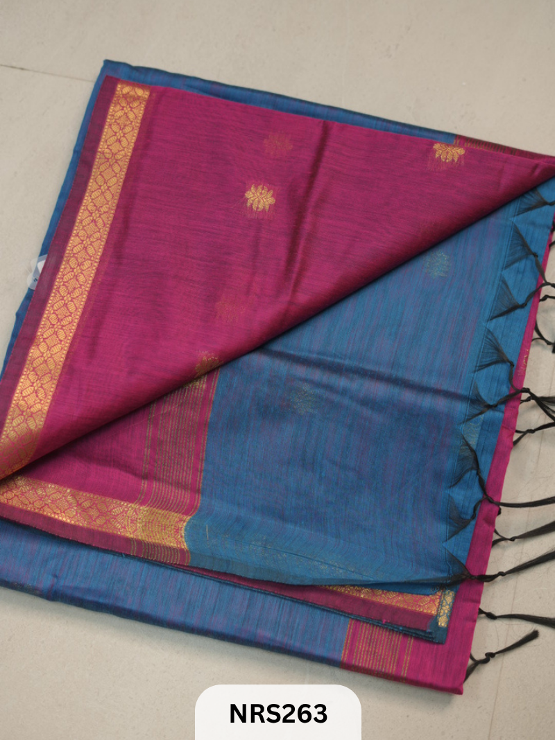 CHANDERI INSPIRED MAHESWARI SAREE