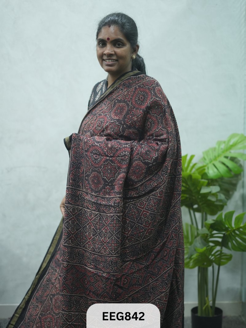 KOTA DORIA AJRAKH SAREE