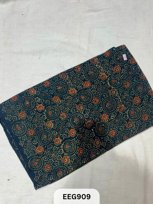 COTTON AJRAKH FABRIC-1MTR