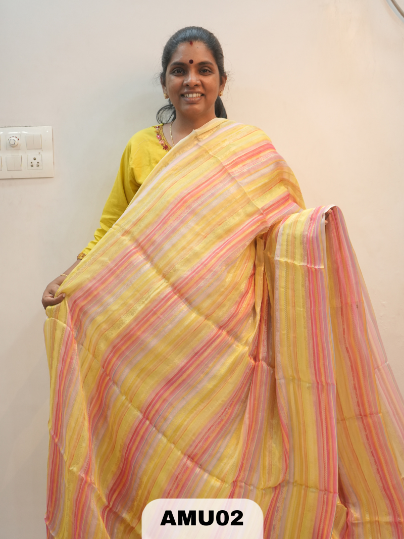 VISCOSE ORGANZA SAREE